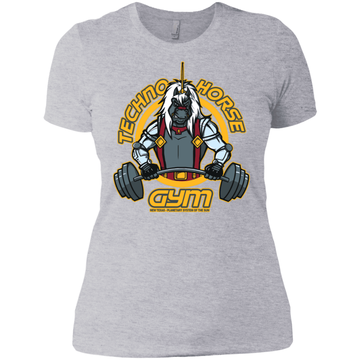T-Shirts Heather Grey / X-Small Techno Horse Gym Women's Premium T-Shirt