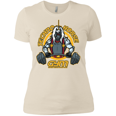 T-Shirts Ivory/ / X-Small Techno Horse Gym Women's Premium T-Shirt
