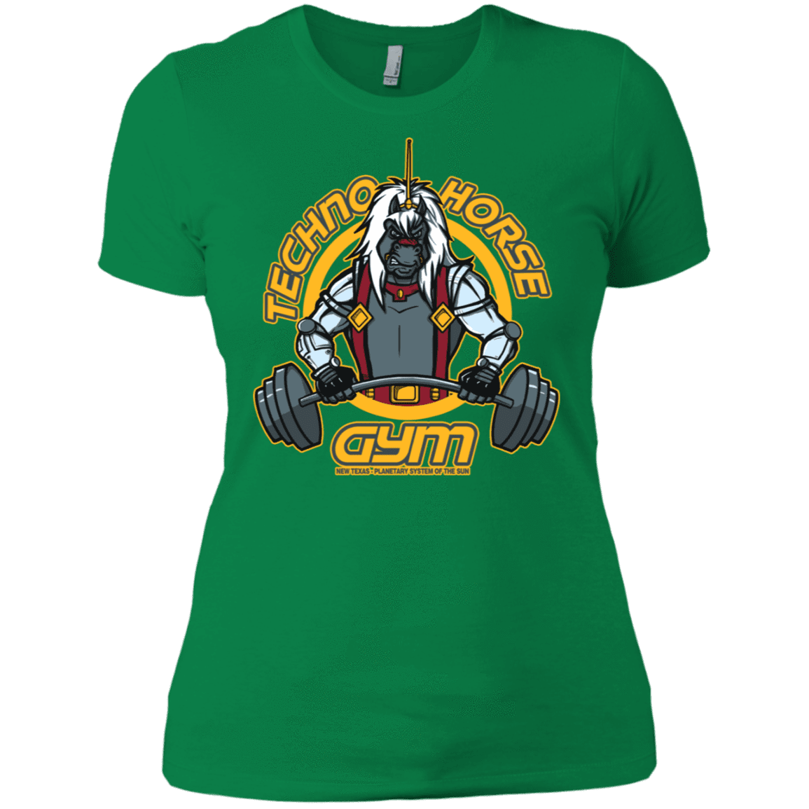 T-Shirts Kelly Green / X-Small Techno Horse Gym Women's Premium T-Shirt