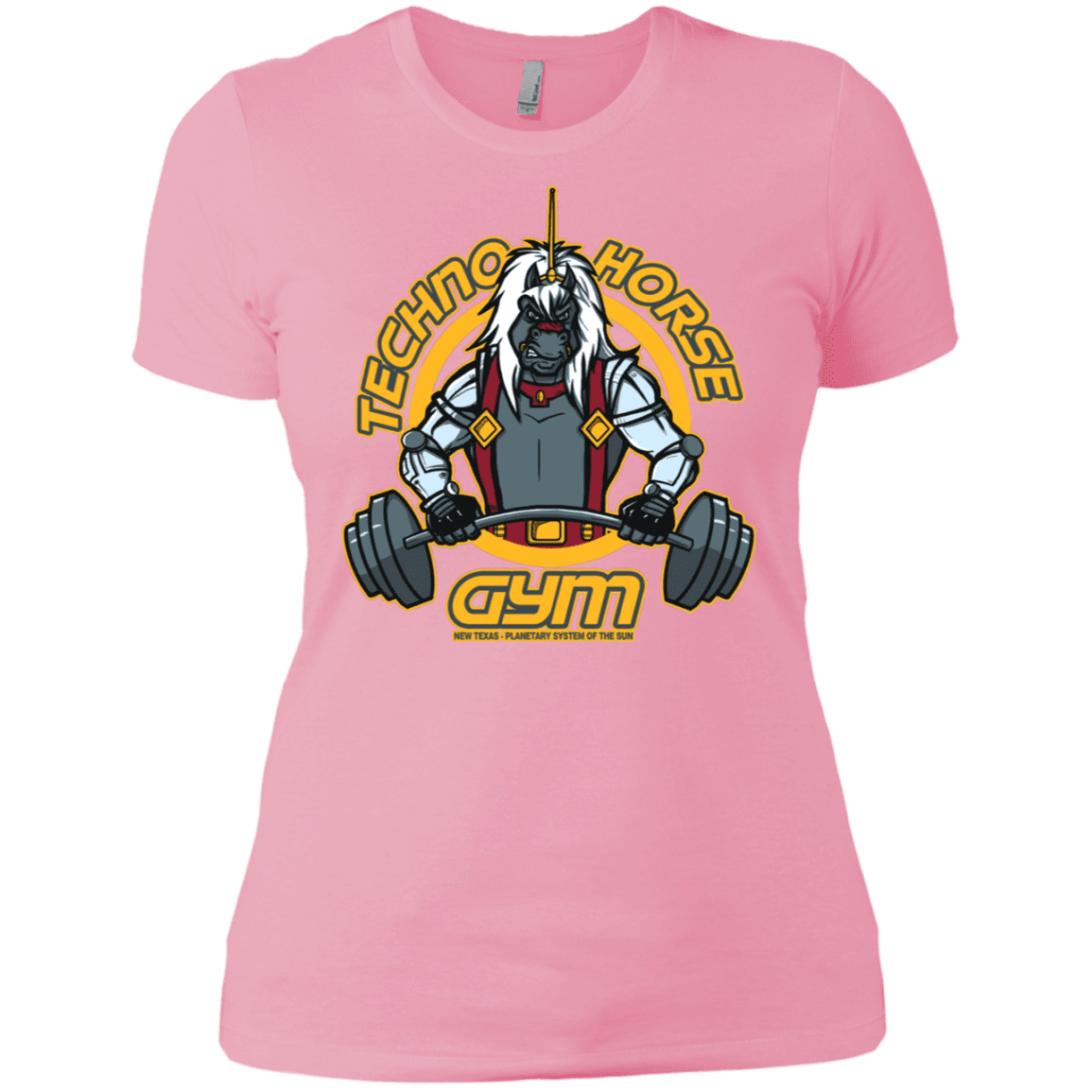 T-Shirts Light Pink / X-Small Techno Horse Gym Women's Premium T-Shirt