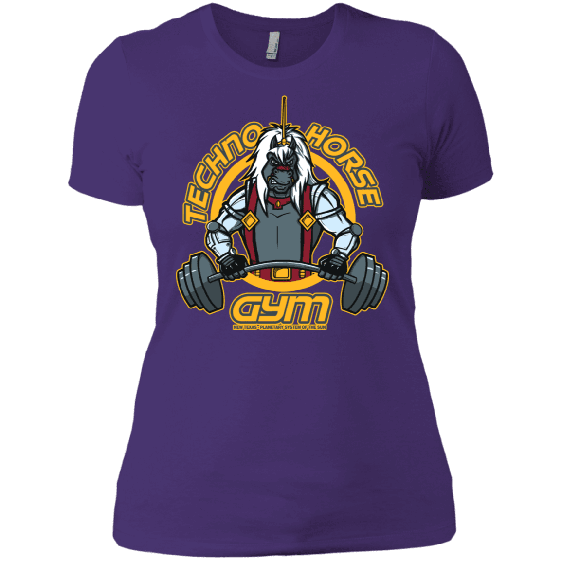 T-Shirts Purple Rush/ / X-Small Techno Horse Gym Women's Premium T-Shirt