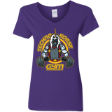 T-Shirts Purple / S Techno Horse Gym Women's V-Neck T-Shirt