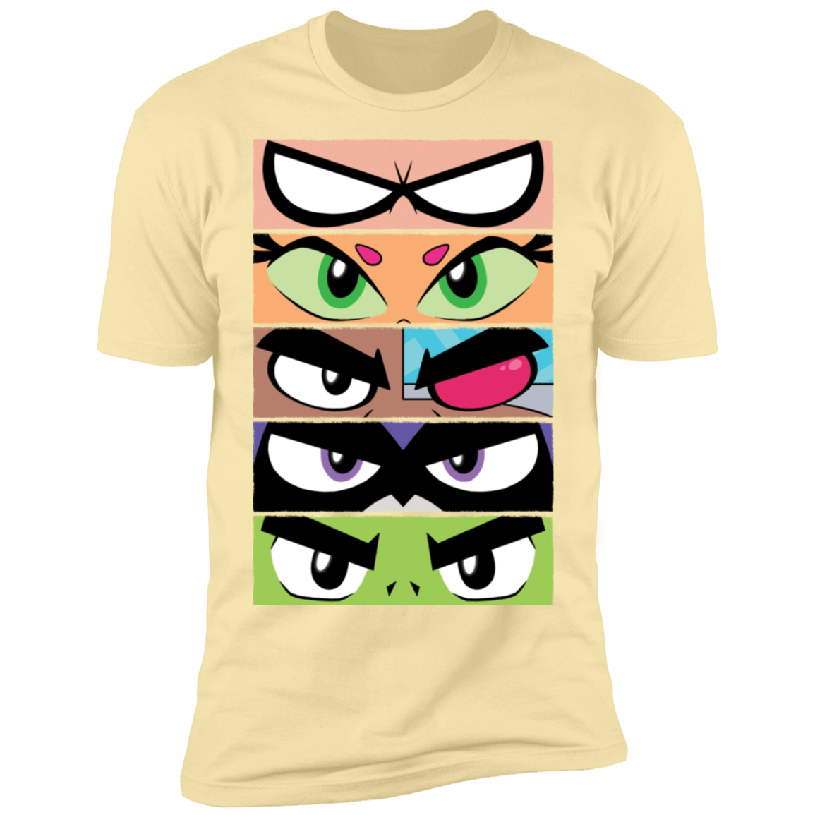 T-Shirts Banana Cream / S Teen Titans GO Eyes Men's Premium T-Shirt