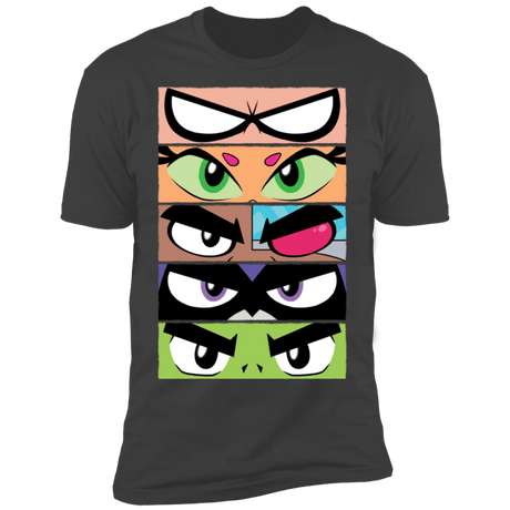 T-Shirts Heavy Metal / S Teen Titans GO Eyes Men's Premium T-Shirt