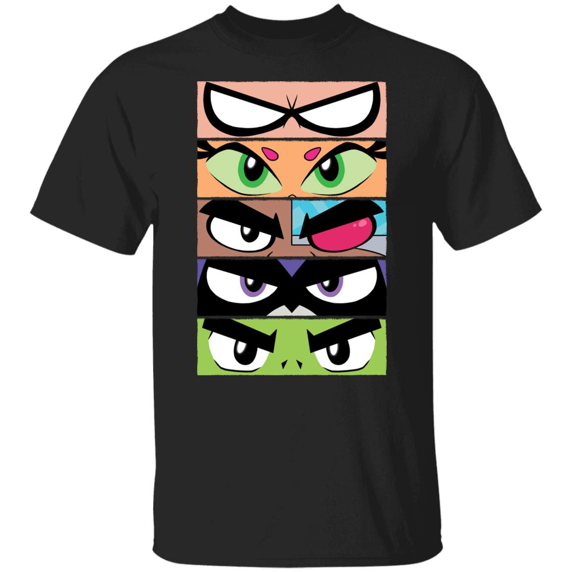 T-Shirts Black / S Teen Titans GO Eyes T-Shirt
