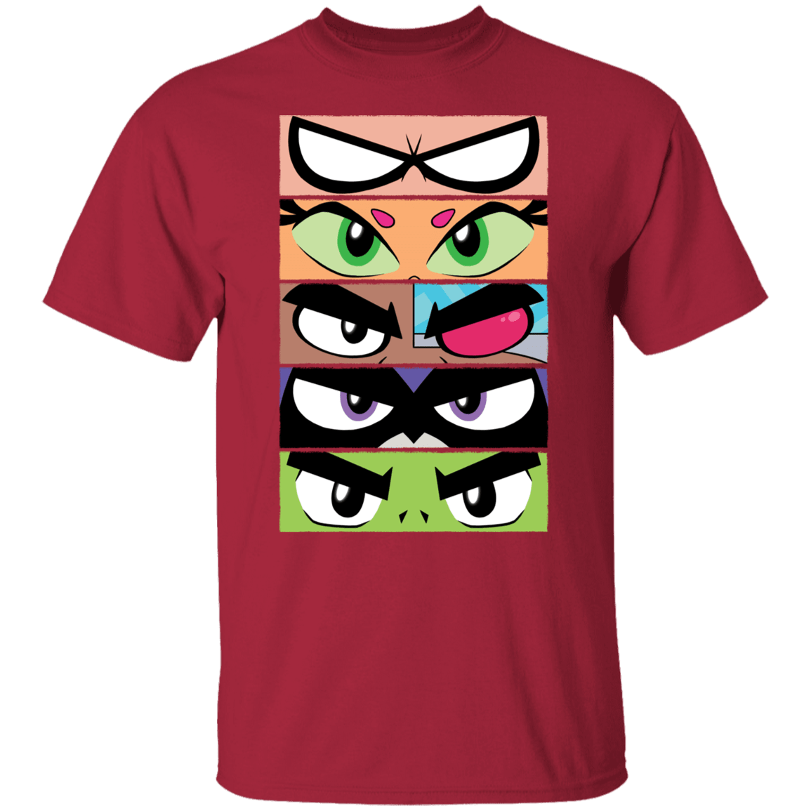 T-Shirts Cardinal / S Teen Titans GO Eyes T-Shirt