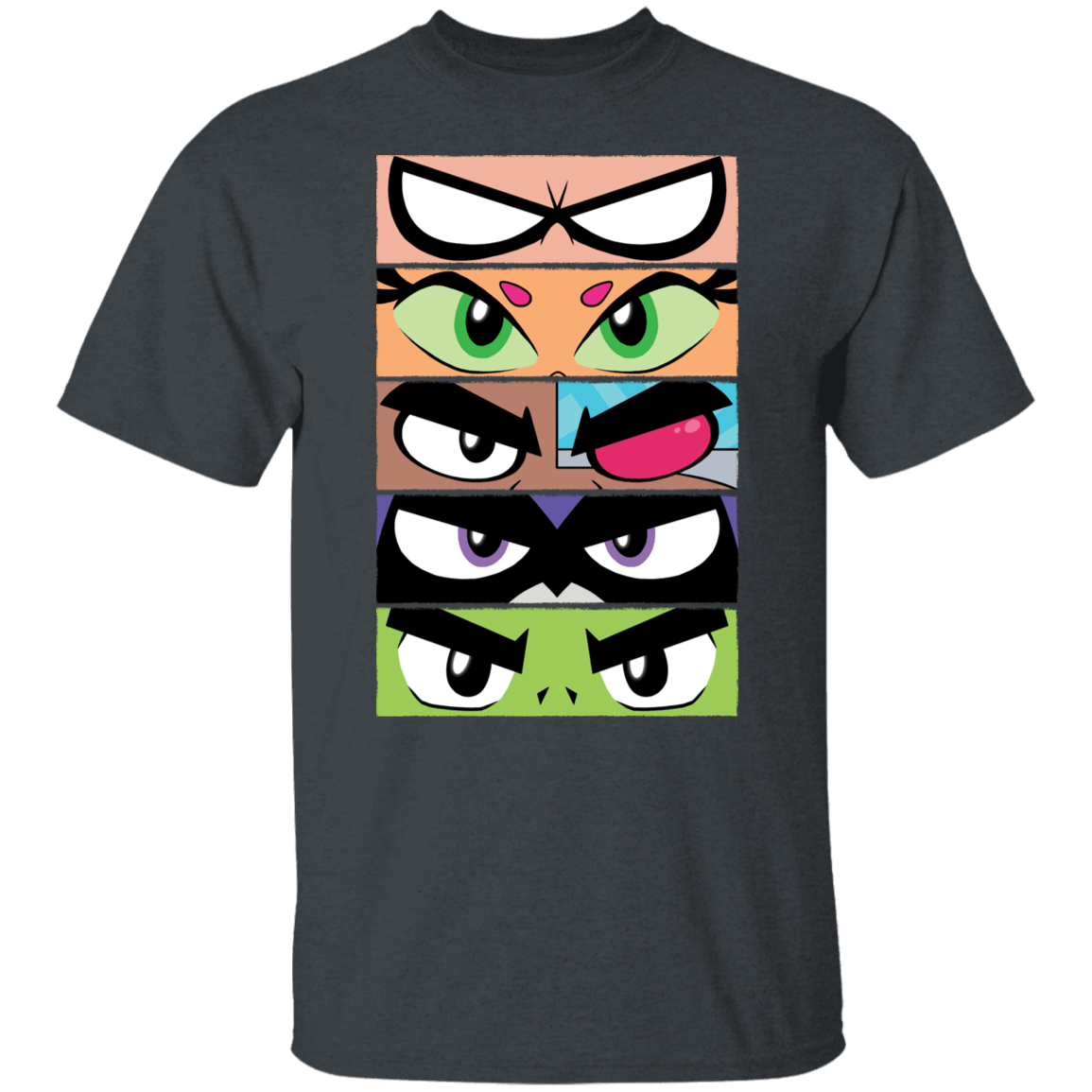 T-Shirts Dark Heather / S Teen Titans GO Eyes T-Shirt