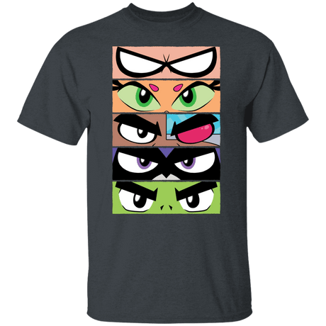 T-Shirts Dark Heather / S Teen Titans GO Eyes T-Shirt