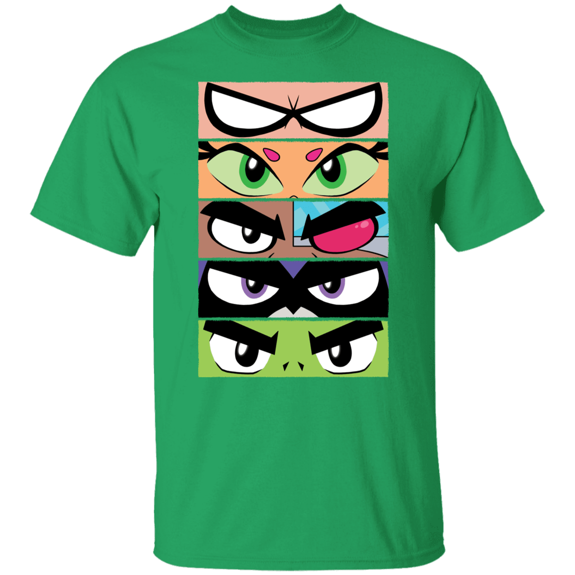 T-Shirts Irish Green / S Teen Titans GO Eyes T-Shirt