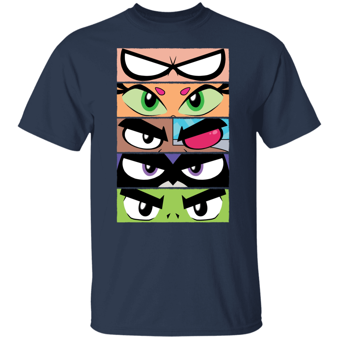 T-Shirts Navy / S Teen Titans GO Eyes T-Shirt