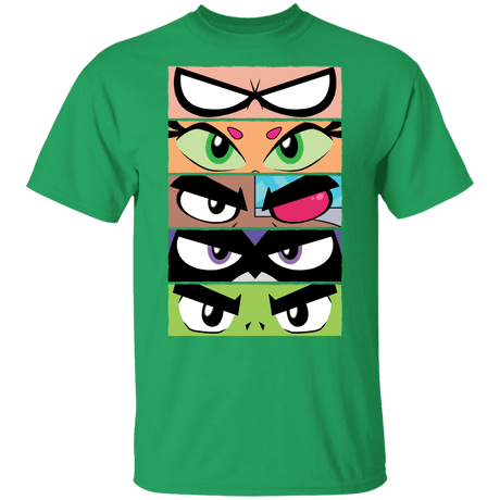 T-Shirts Irish Green / YXS Teen Titans GO Eyes Youth T-Shirt