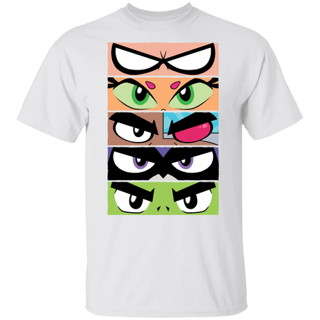 T-Shirts White / YXS Teen Titans GO Eyes Youth T-Shirt