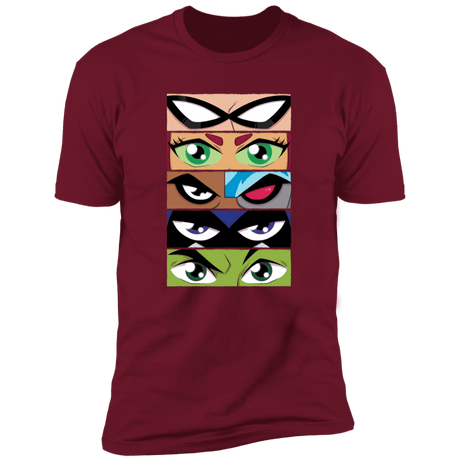 T-Shirts Cardinal / S Teen Titans OG Eyes Men's Premium T-Shirt