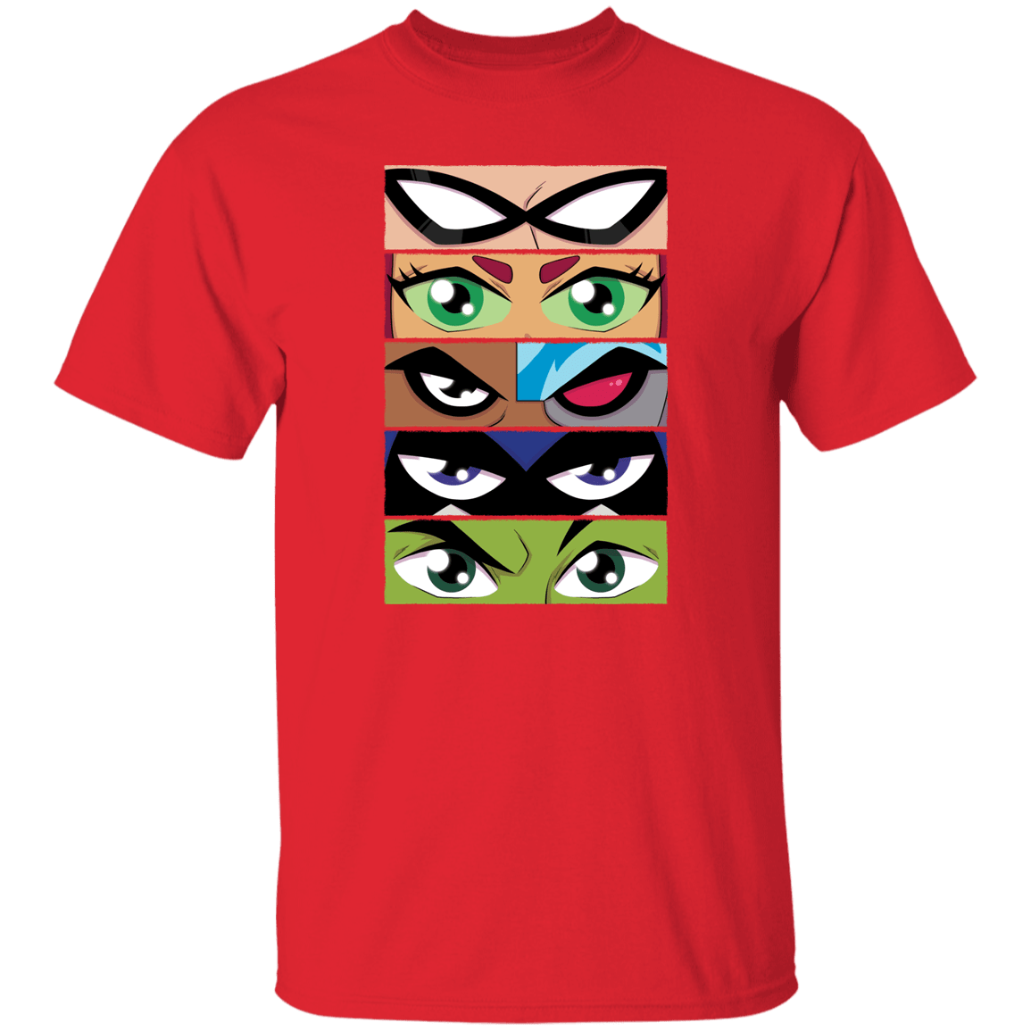 T-Shirts Red / S Teen Titans OG Eyes T-Shirt