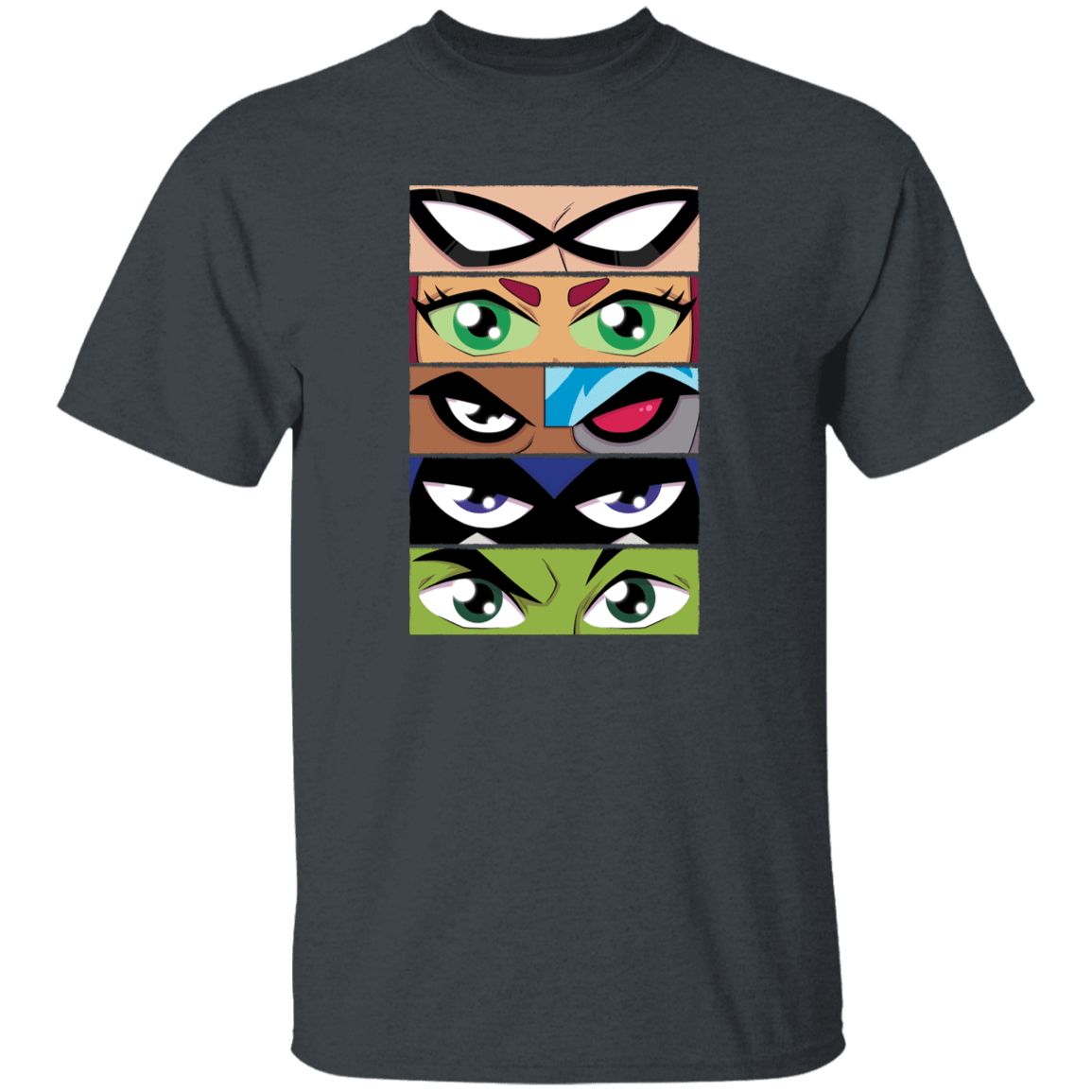 T-Shirts Dark Heather / YXS Teen Titans OG Eyes Youth T-Shirt