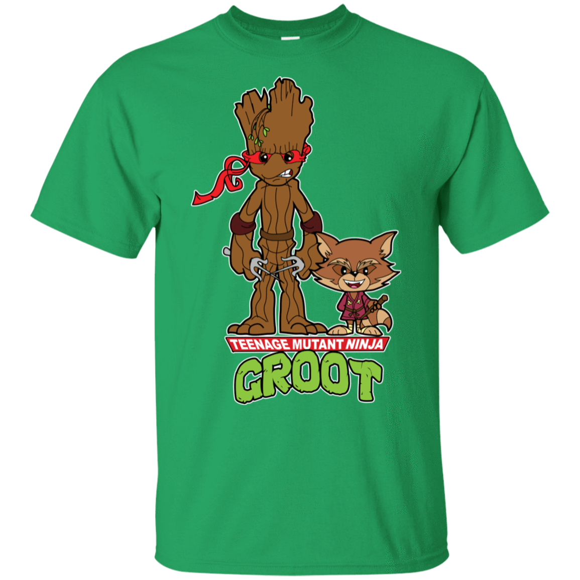 T-Shirts Irish Green / S Teenage Mutant Ninja Groot T-Shirt