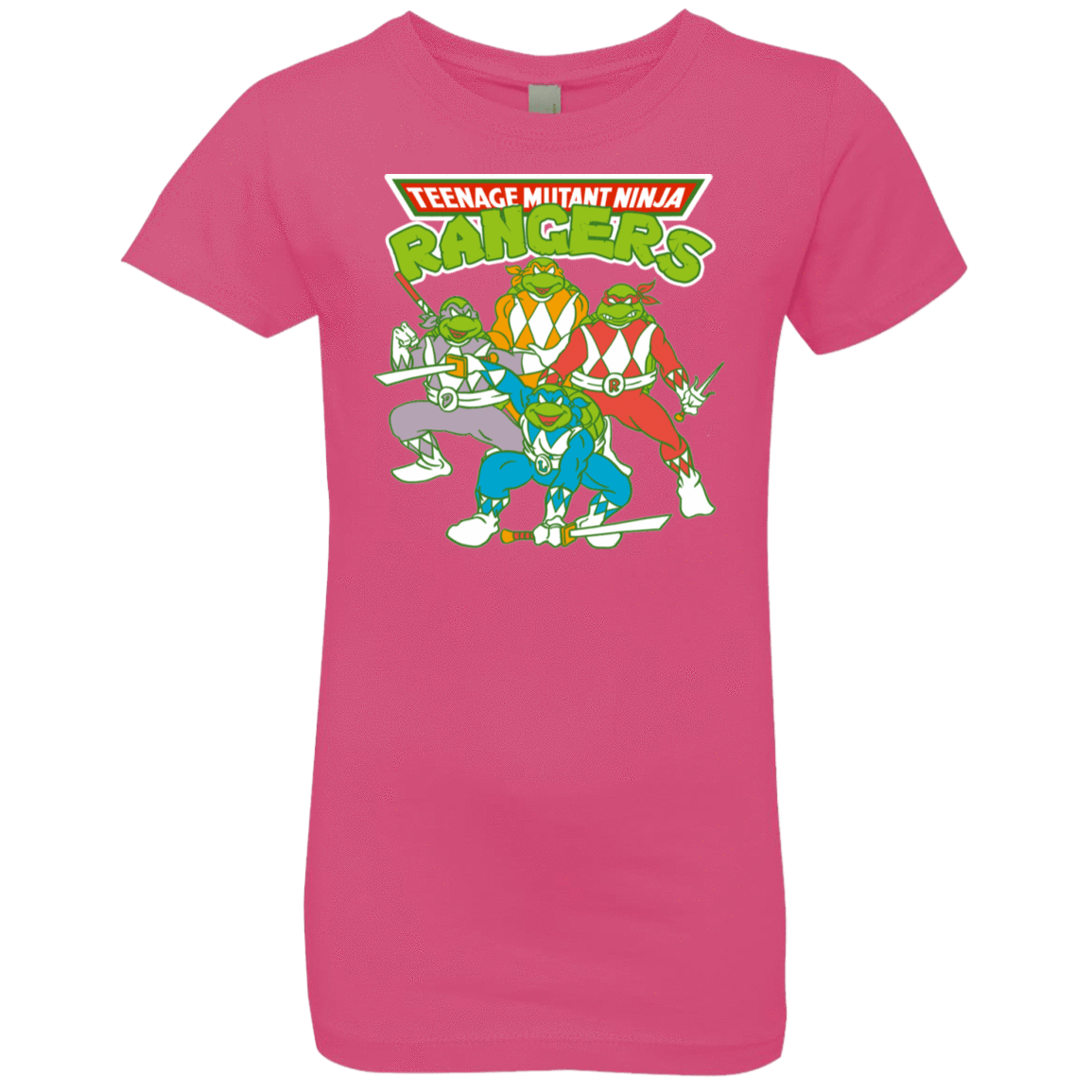 T-Shirts Hot Pink / YXS Teenage Mutant Ninja Rangers Girls Premium T-Shirt