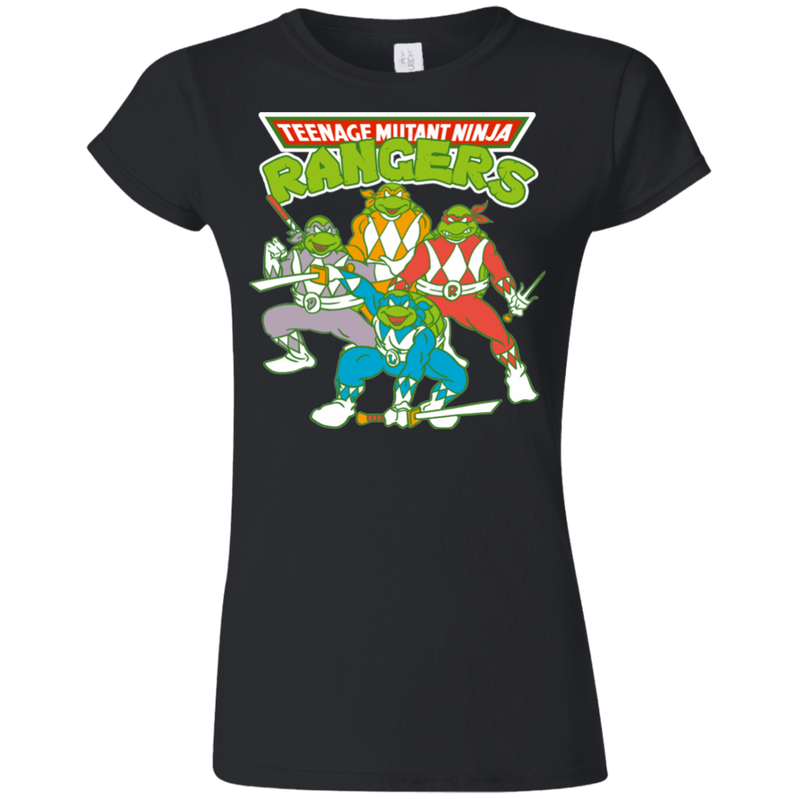 T-Shirts Black / S Teenage Mutant Ninja Rangers Junior Slimmer-Fit T-Shirt