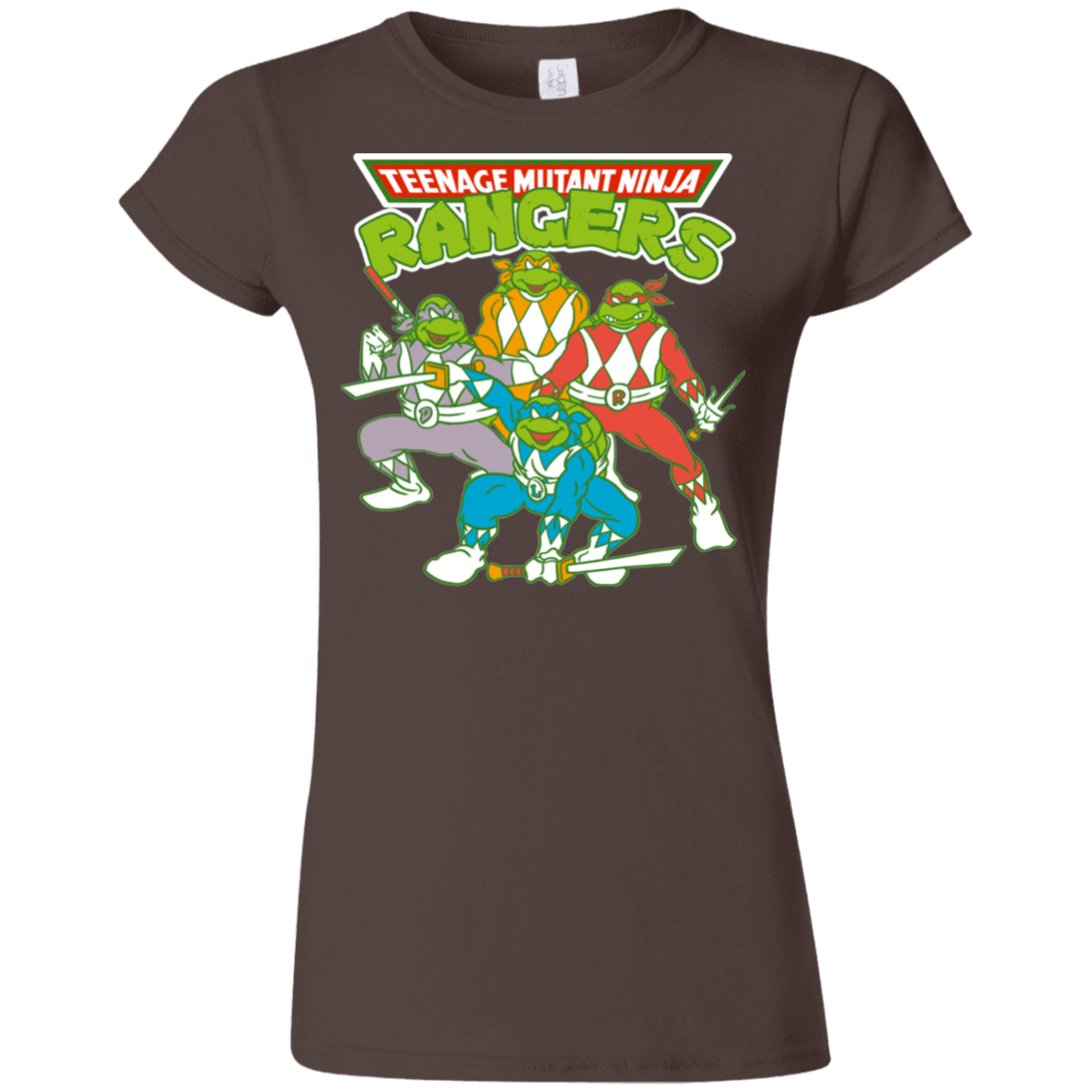 T-Shirts Dark Chocolate / S Teenage Mutant Ninja Rangers Junior Slimmer-Fit T-Shirt