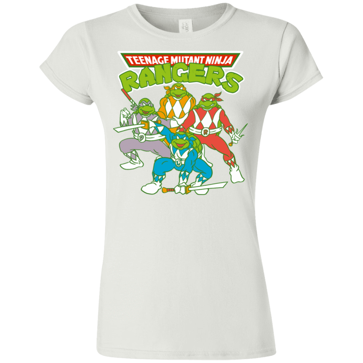 T-Shirts White / S Teenage Mutant Ninja Rangers Junior Slimmer-Fit T-Shirt