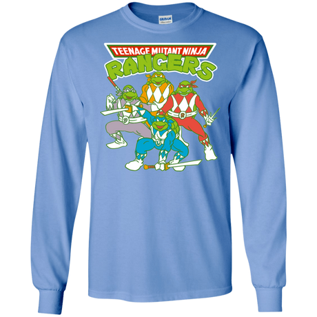 T-Shirts Carolina Blue / S Teenage Mutant Ninja Rangers Men's Long Sleeve T-Shirt