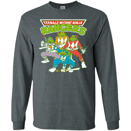 T-Shirts Dark Heather / S Teenage Mutant Ninja Rangers Men's Long Sleeve T-Shirt