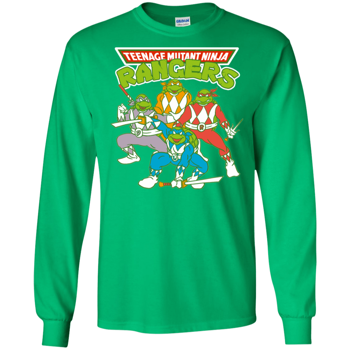 T-Shirts Irish Green / S Teenage Mutant Ninja Rangers Men's Long Sleeve T-Shirt