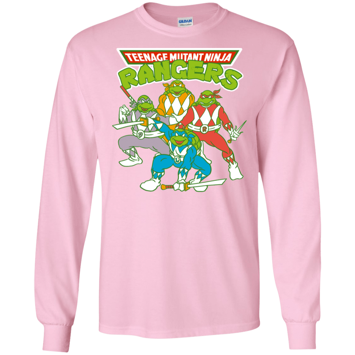 T-Shirts Light Pink / S Teenage Mutant Ninja Rangers Men's Long Sleeve T-Shirt