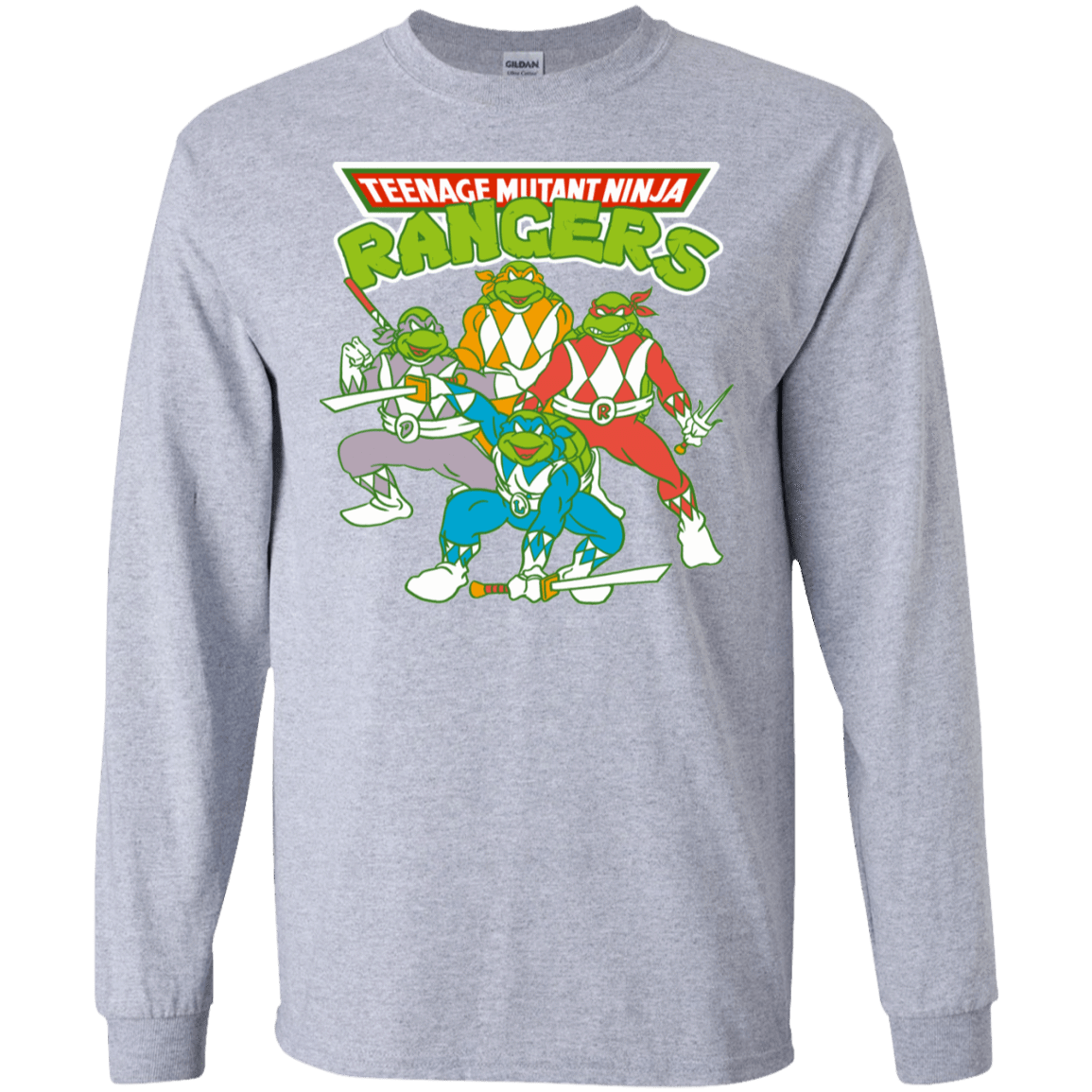 T-Shirts Sport Grey / S Teenage Mutant Ninja Rangers Men's Long Sleeve T-Shirt