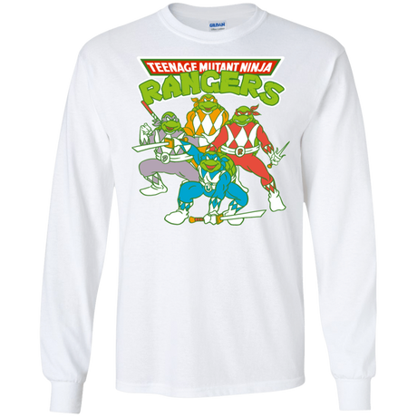 T-Shirts White / S Teenage Mutant Ninja Rangers Men's Long Sleeve T-Shirt