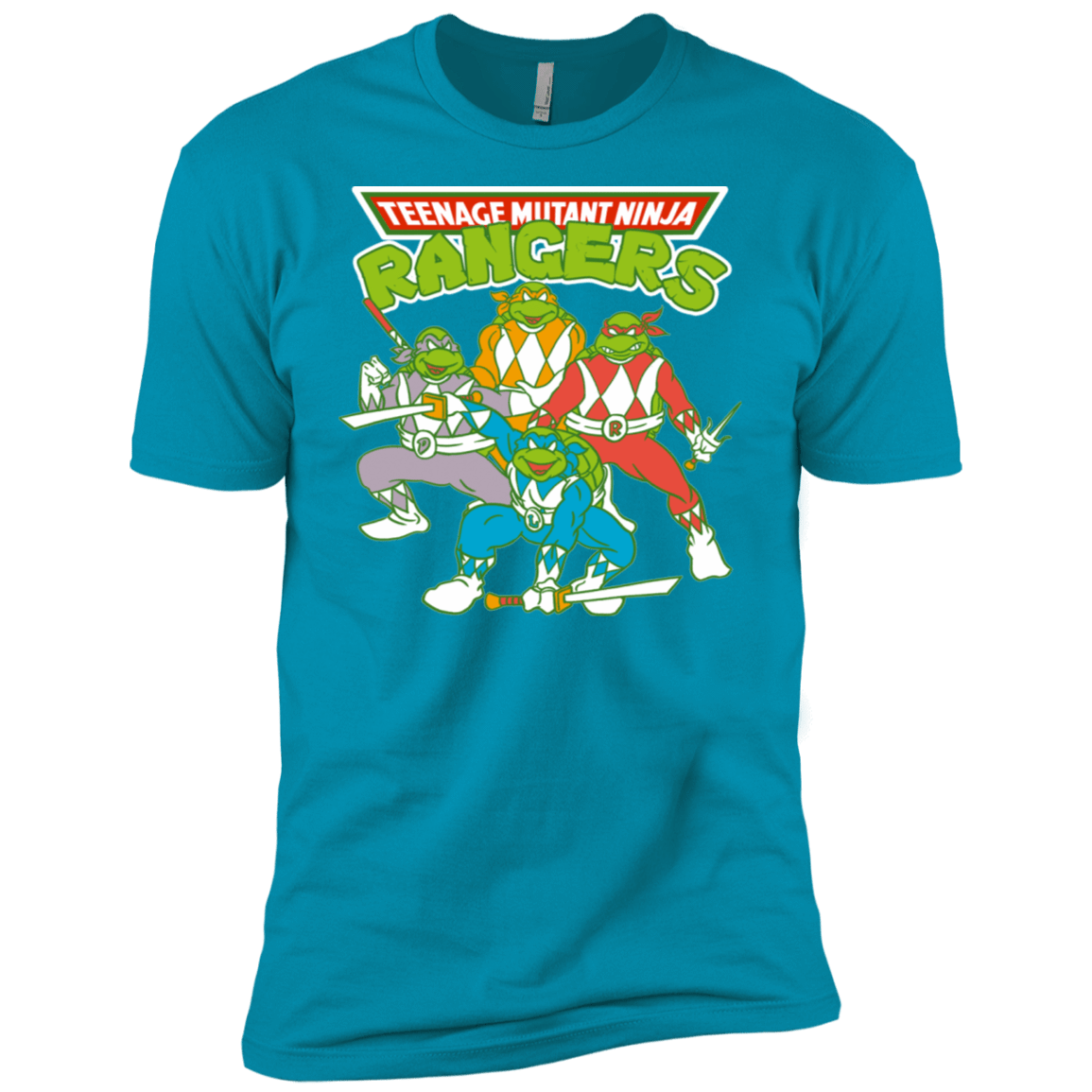 T-Shirts Turquoise / X-Small Teenage Mutant Ninja Rangers Men's Premium T-Shirt