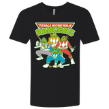 T-Shirts Black / X-Small Teenage Mutant Ninja Rangers Men's Premium V-Neck