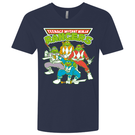 T-Shirts Midnight Navy / X-Small Teenage Mutant Ninja Rangers Men's Premium V-Neck