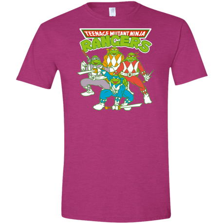 T-Shirts Antique Heliconia / S Teenage Mutant Ninja Rangers Men's Semi-Fitted Softstyle