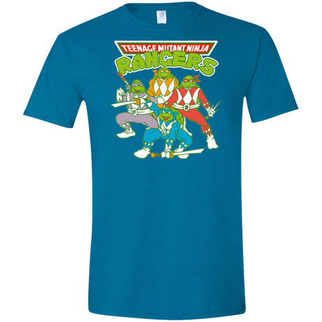 T-Shirts Antique Sapphire / S Teenage Mutant Ninja Rangers Men's Semi-Fitted Softstyle