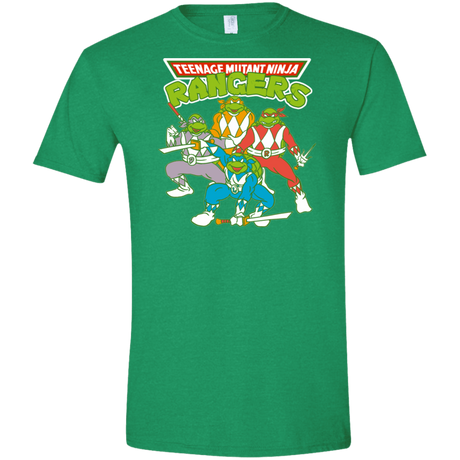 T-Shirts Heather Irish Green / S Teenage Mutant Ninja Rangers Men's Semi-Fitted Softstyle