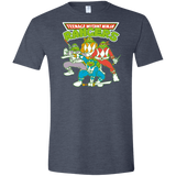 T-Shirts Heather Navy / S Teenage Mutant Ninja Rangers Men's Semi-Fitted Softstyle