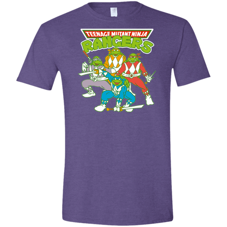 T-Shirts Heather Purple / S Teenage Mutant Ninja Rangers Men's Semi-Fitted Softstyle
