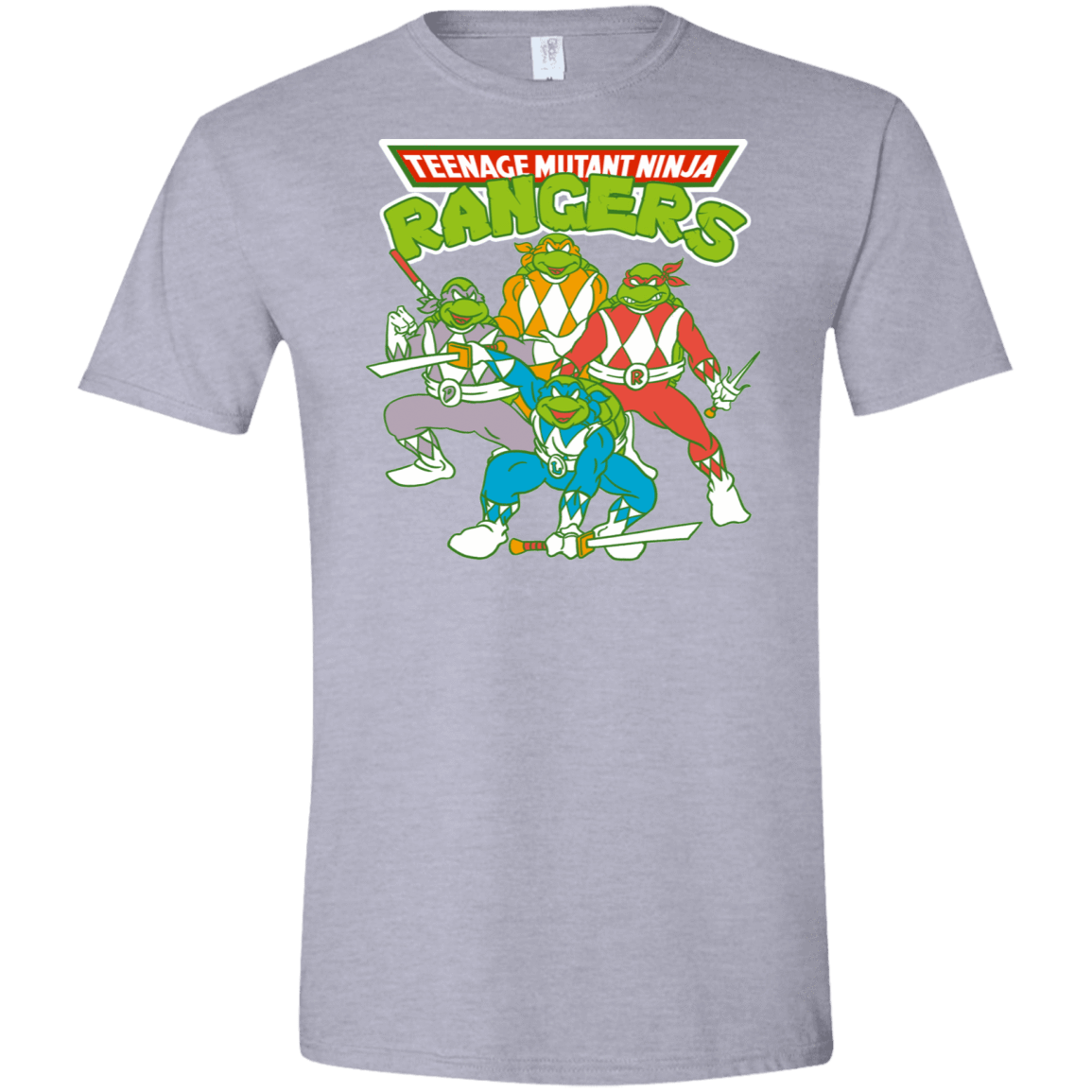 T-Shirts Sport Grey / X-Small Teenage Mutant Ninja Rangers Men's Semi-Fitted Softstyle