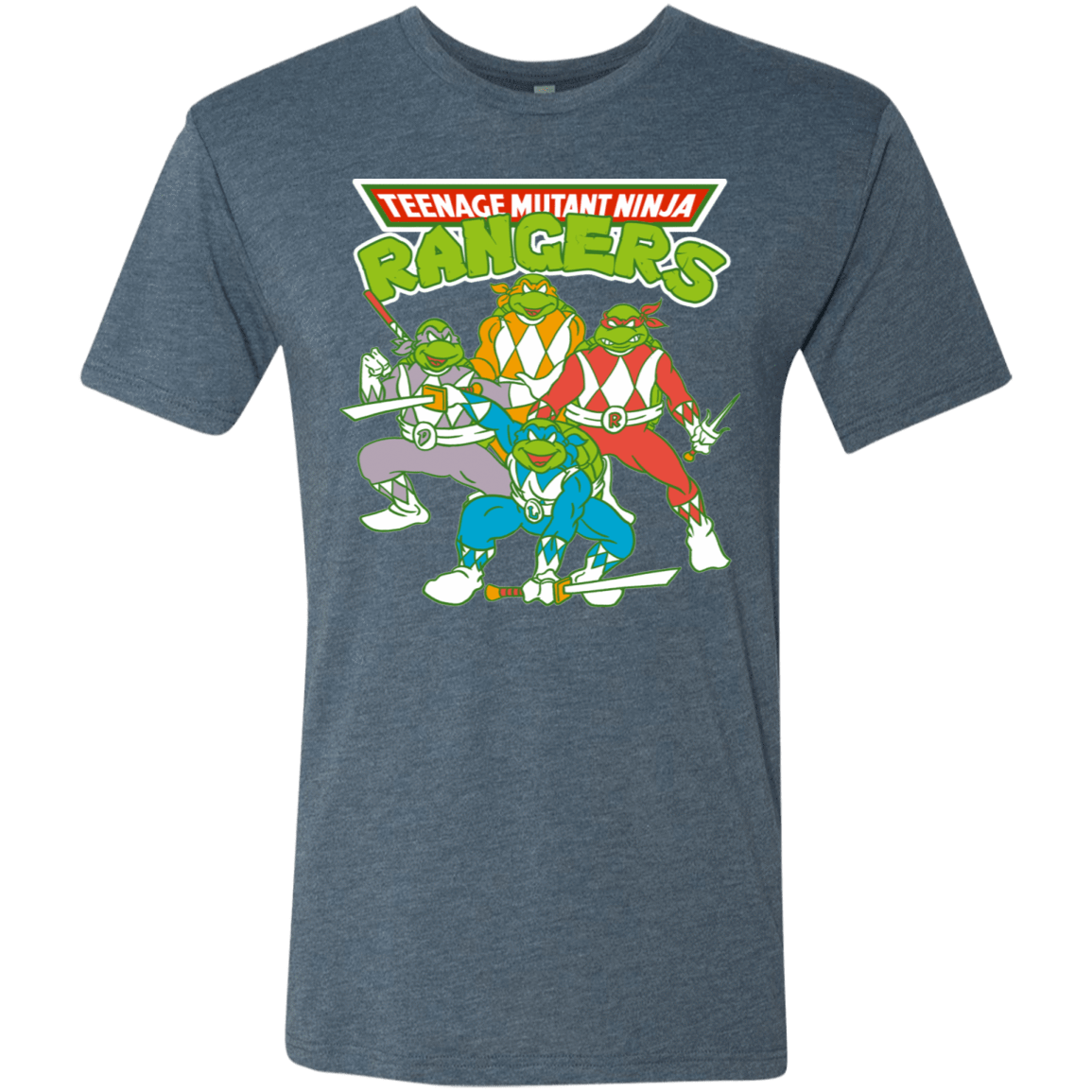 T-Shirts Indigo / S Teenage Mutant Ninja Rangers Men's Triblend T-Shirt