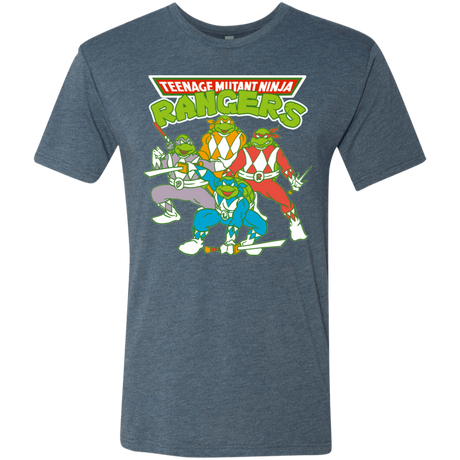 T-Shirts Indigo / S Teenage Mutant Ninja Rangers Men's Triblend T-Shirt