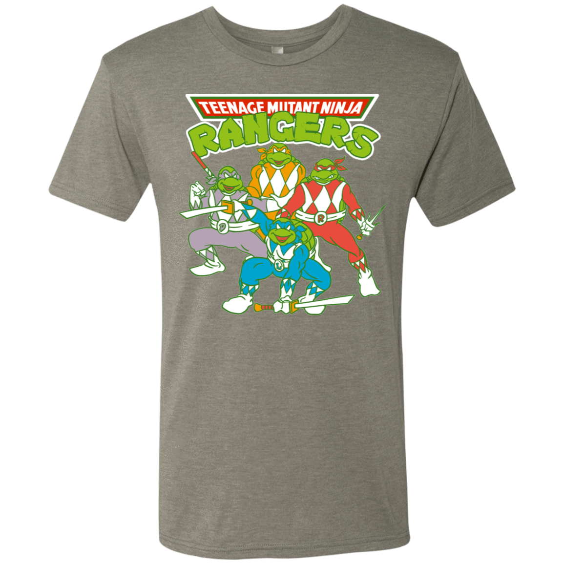 T-Shirts Venetian Grey / S Teenage Mutant Ninja Rangers Men's Triblend T-Shirt