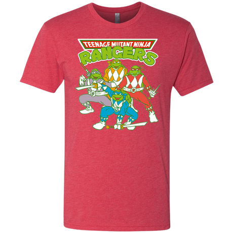 T-Shirts Vintage Red / S Teenage Mutant Ninja Rangers Men's Triblend T-Shirt