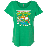 T-Shirts Envy / X-Small Teenage Mutant Ninja Rangers Triblend Dolman Sleeve