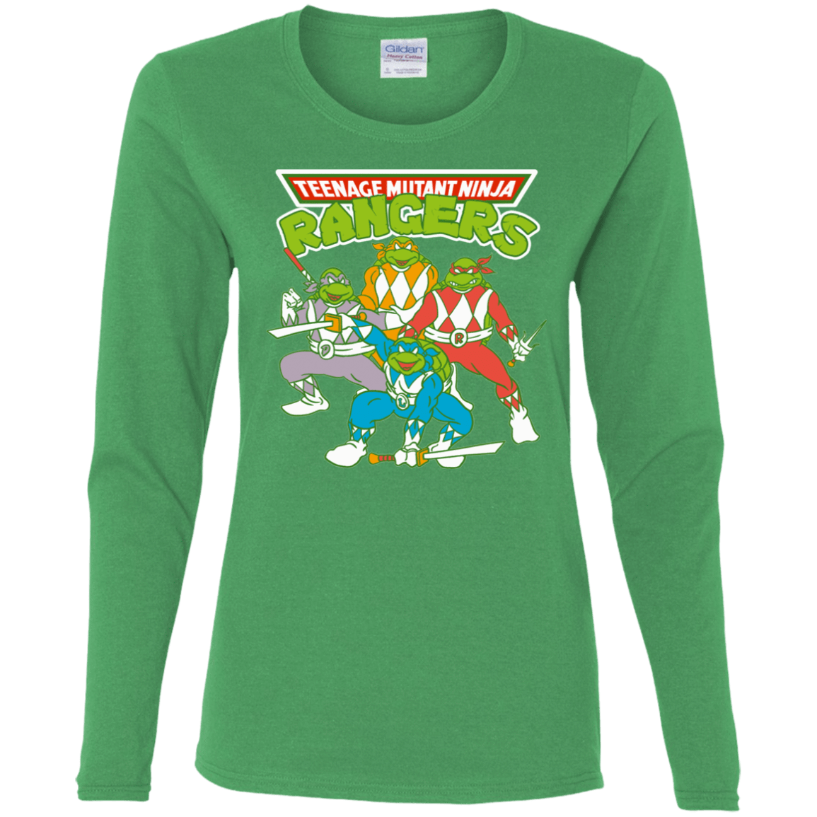 T-Shirts Irish Green / S Teenage Mutant Ninja Rangers Women's Long Sleeve T-Shirt