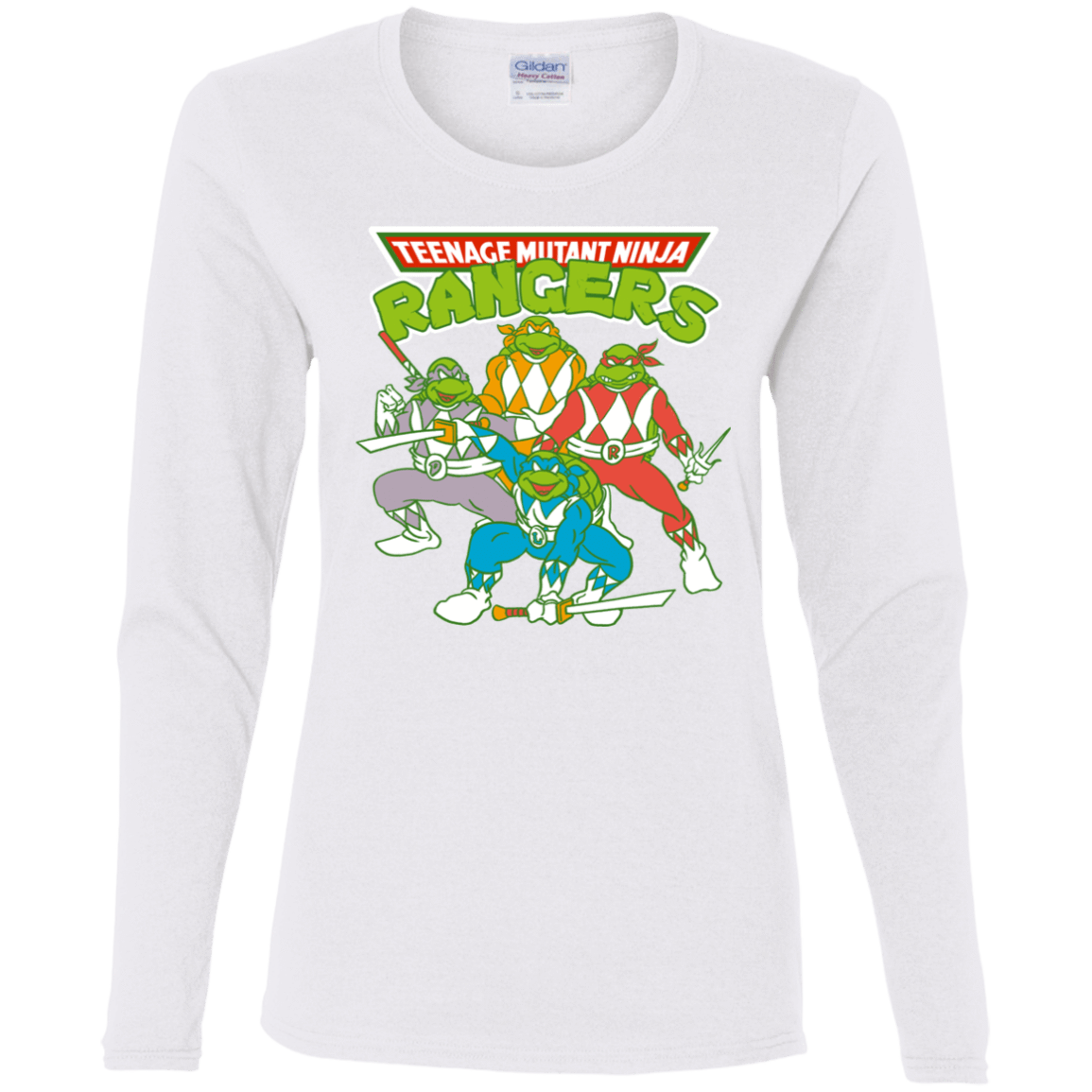 T-Shirts White / S Teenage Mutant Ninja Rangers Women's Long Sleeve T-Shirt