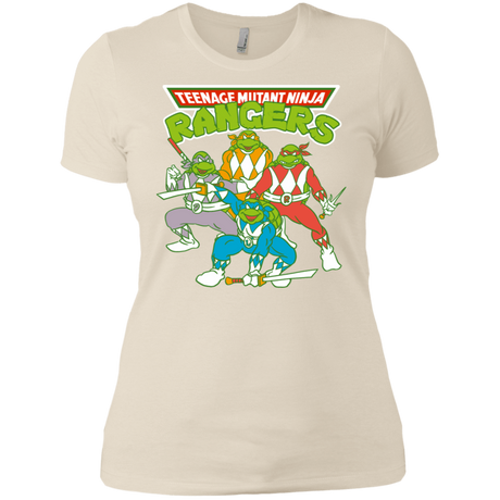T-Shirts Ivory/ / X-Small Teenage Mutant Ninja Rangers Women's Premium T-Shirt