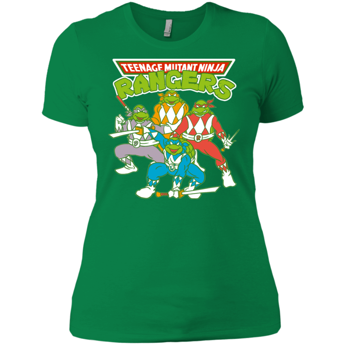 T-Shirts Kelly Green / X-Small Teenage Mutant Ninja Rangers Women's Premium T-Shirt