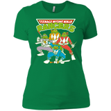 T-Shirts Kelly Green / X-Small Teenage Mutant Ninja Rangers Women's Premium T-Shirt