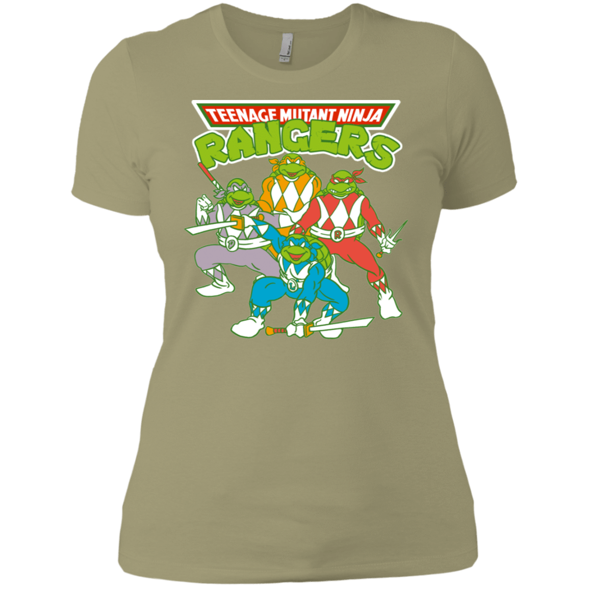 T-Shirts Light Olive / X-Small Teenage Mutant Ninja Rangers Women's Premium T-Shirt